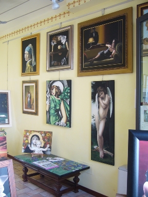 negozio mostra arte ad Assisi - destra